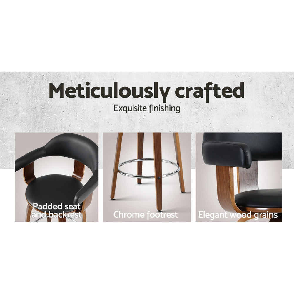 wooden swivel bar stools