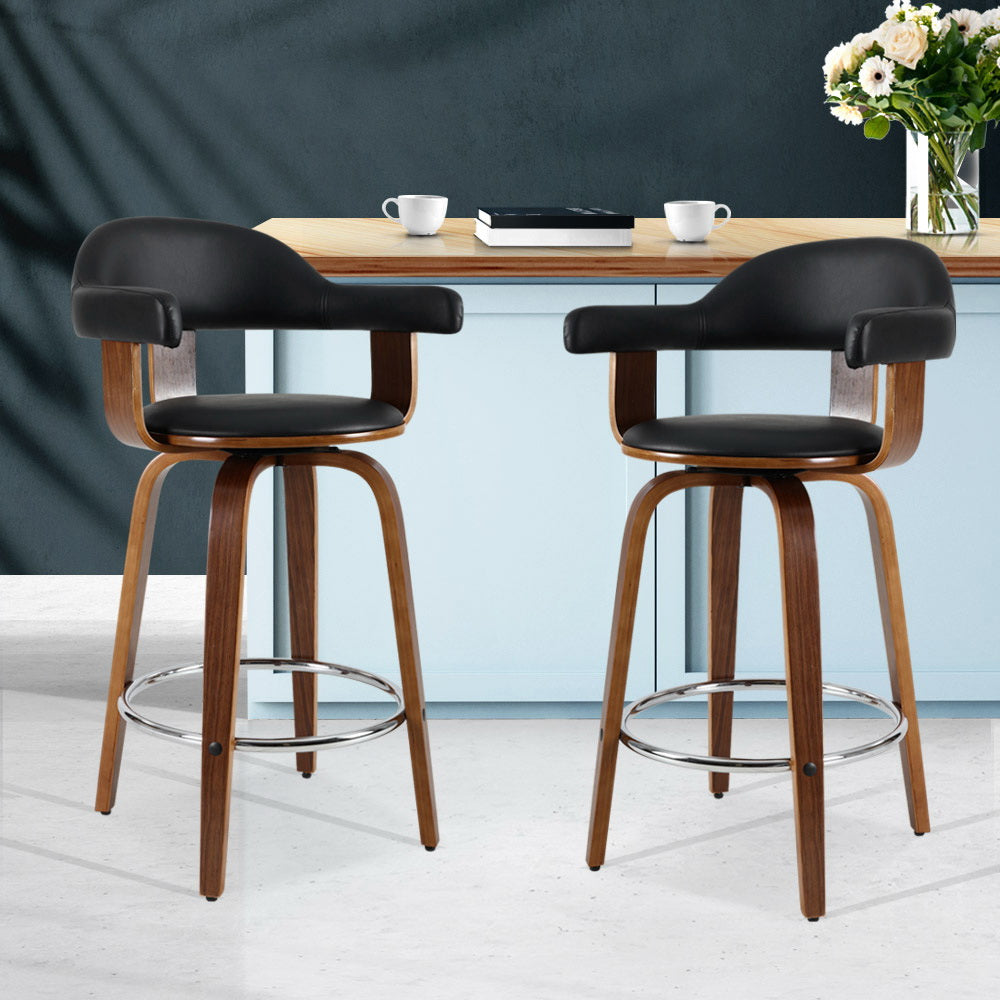 wooden swivel bar stools