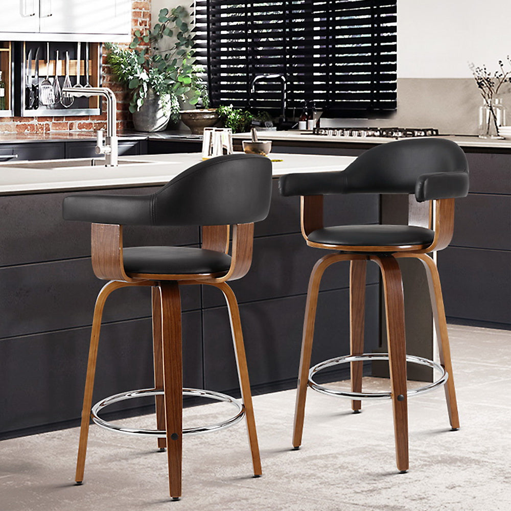 wooden swivel bar stools