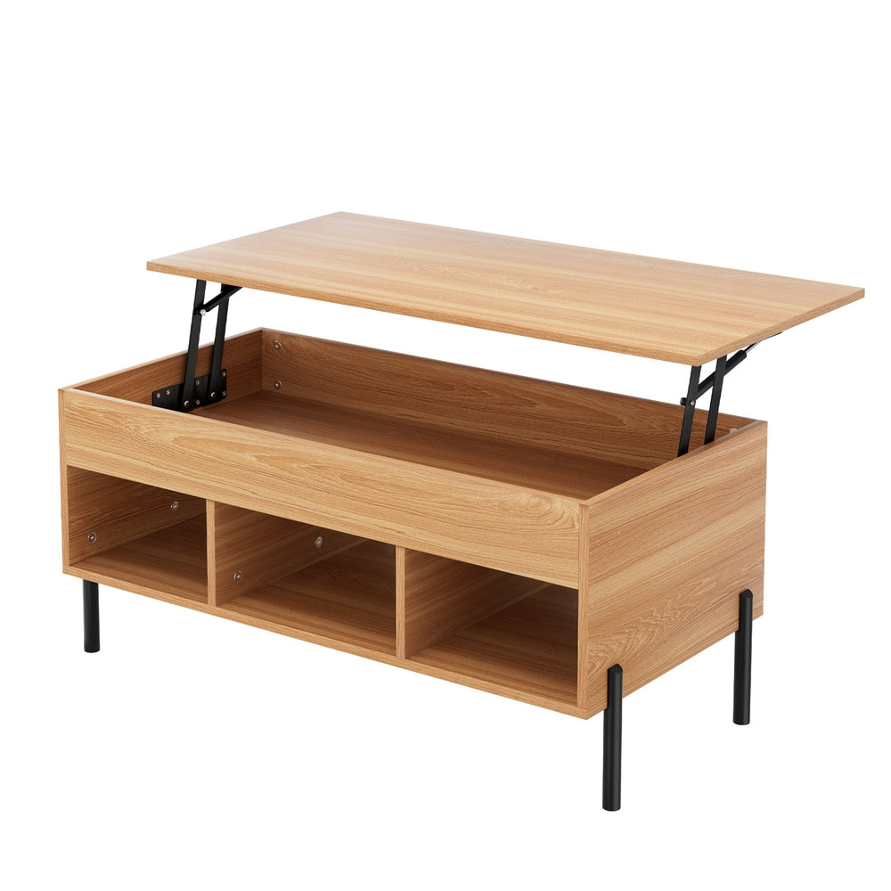 Artiss Coffee Table Lift-top Oak