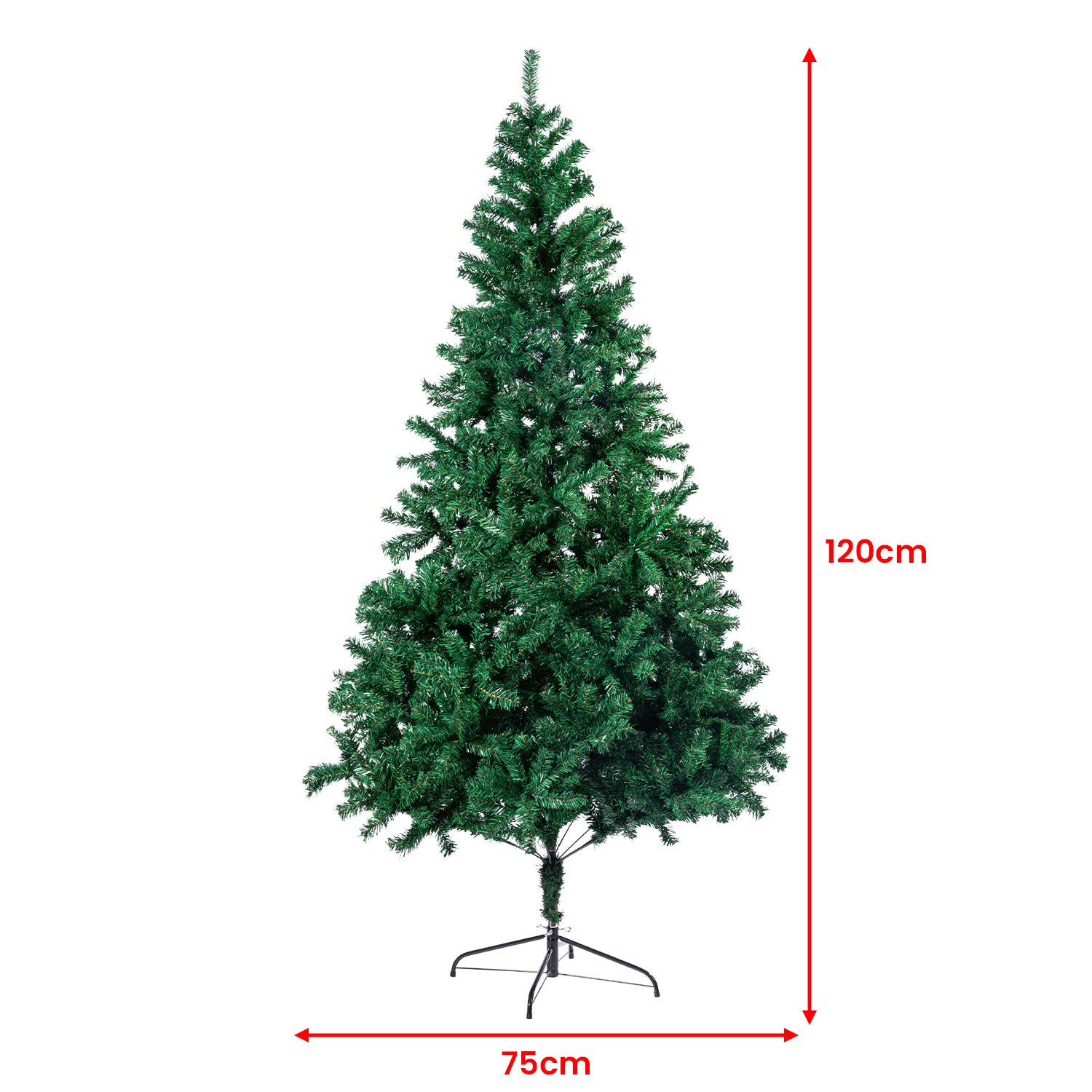 1.2M Green Christmas Tree - 300 Tips Green