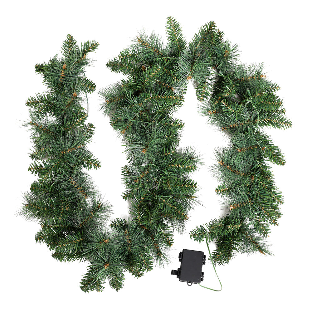 1.8M Christmas Garland with LED Lights Xmas Decorations