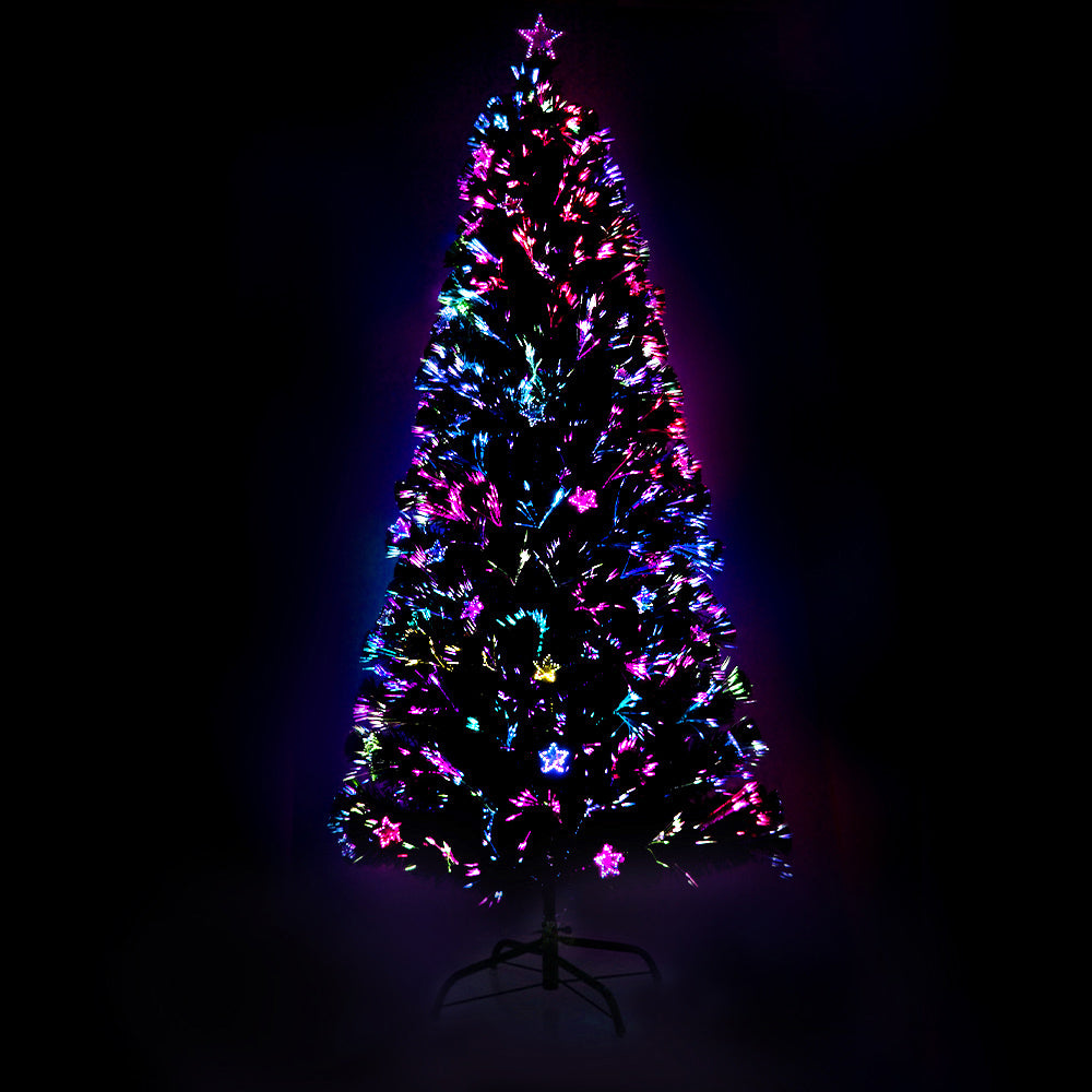 1.8M Christmas Tree Optic Fibre LED Multi Colour - 250 Tips