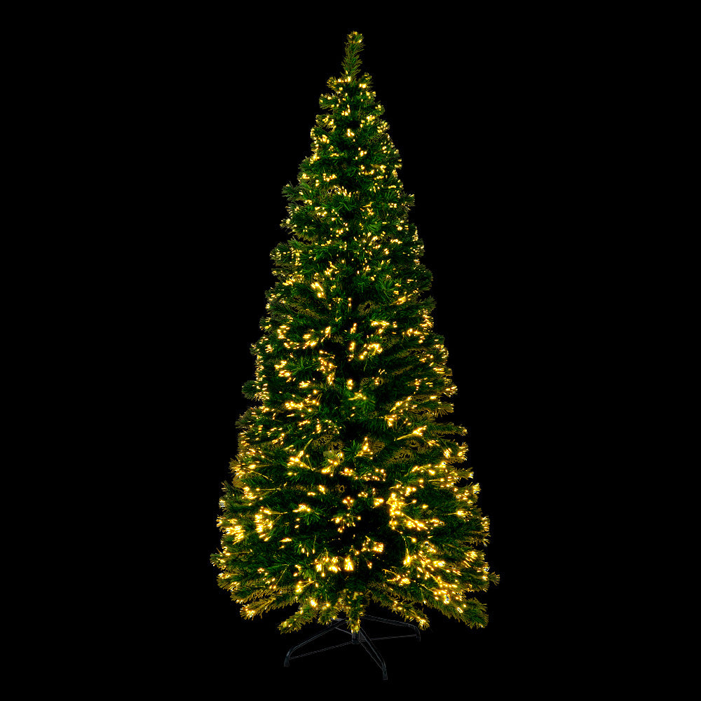 1.8M Christmas Tree Optic Fibre LED Warm White - 300 Tips