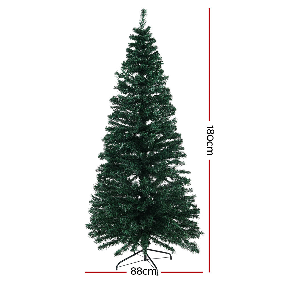 1.8M Christmas Tree Optic Fibre LED Warm White - 300 Tips