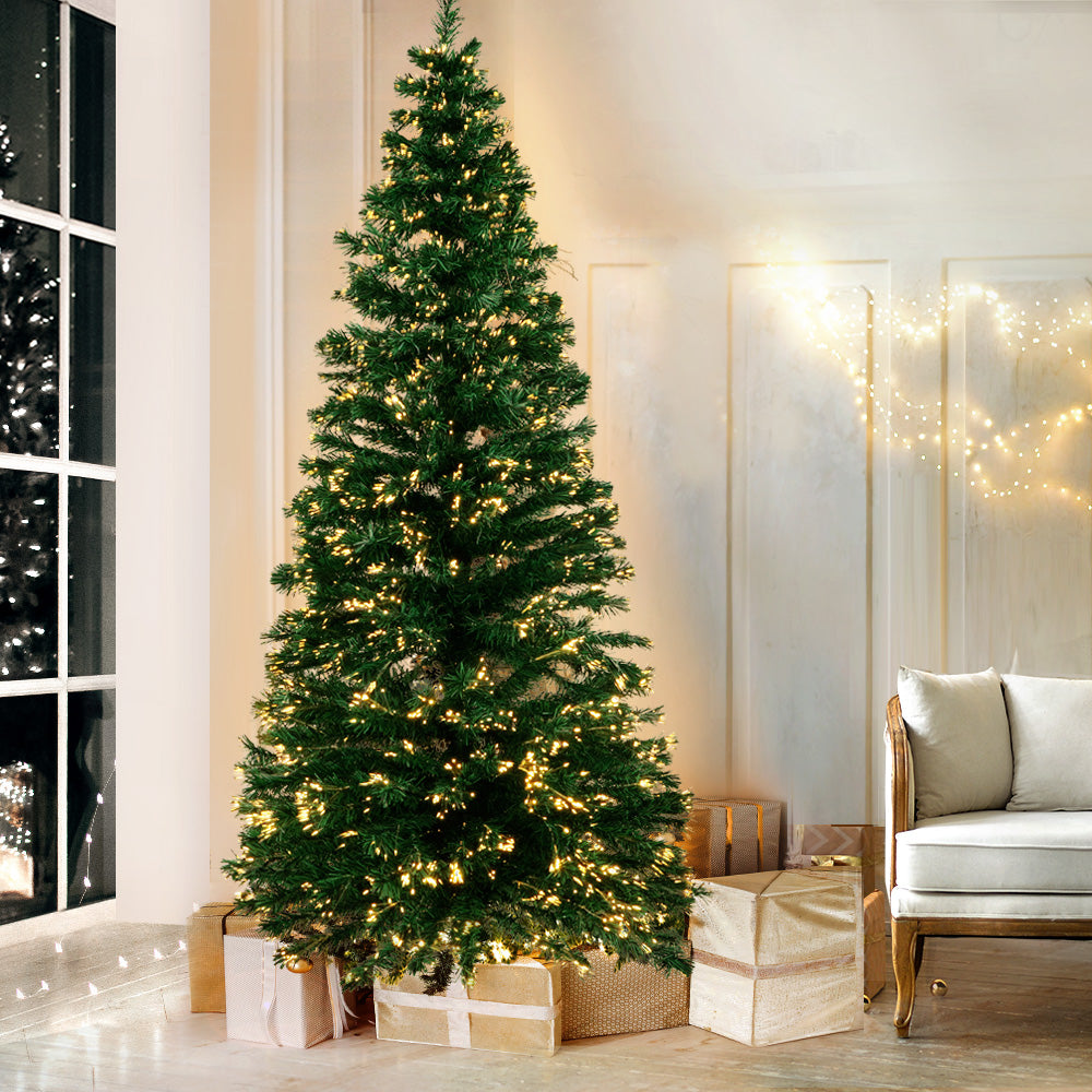 1.8M Christmas Tree Optic Fibre LED Warm White - 300 Tips