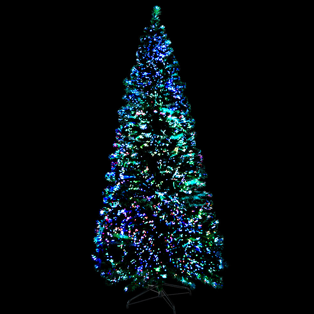 1.8M Christmas Tree Optic Fibre LED Warm White - 300 Tips