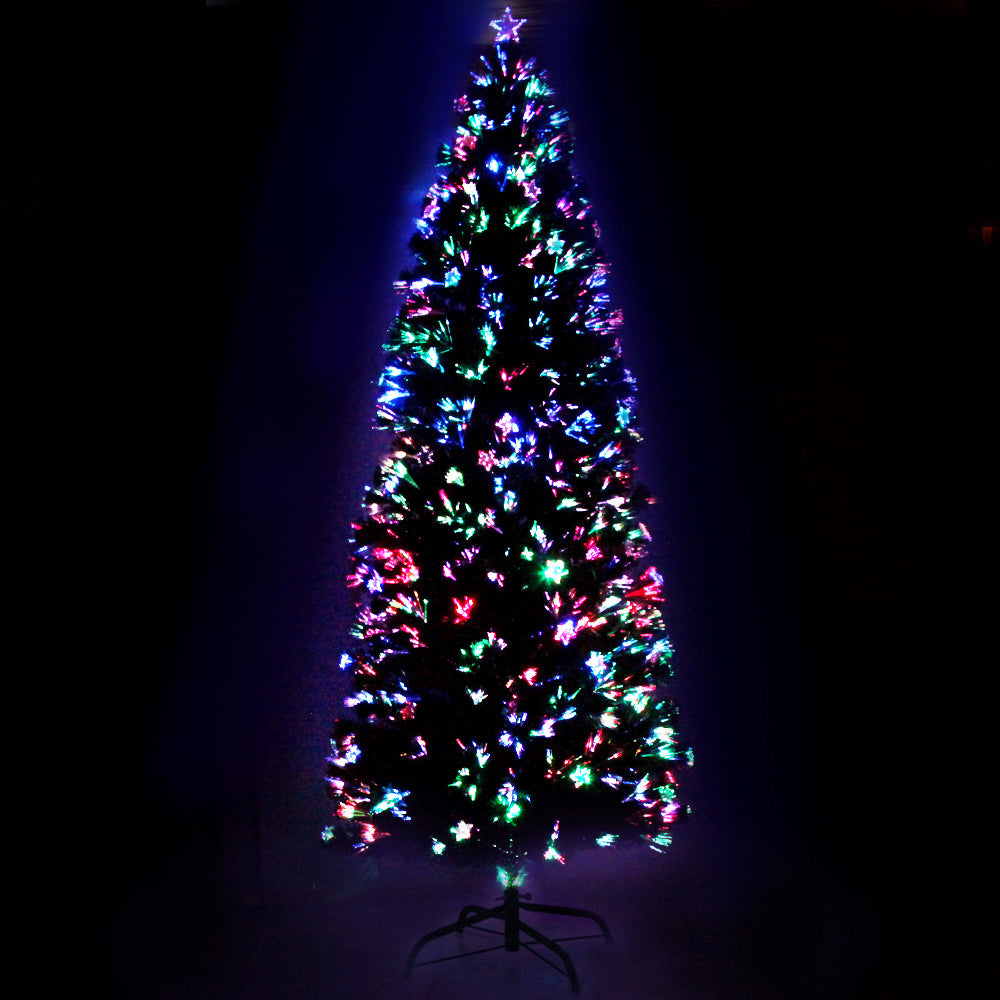 2.4M Christmas Tree Optic Fibre LED Multi Colour - 320 Tips