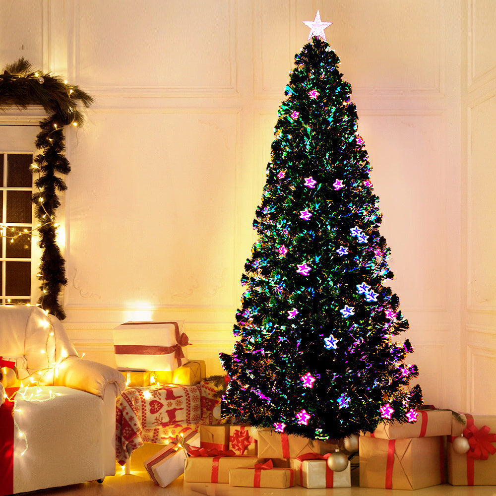 2.4M Christmas Tree Optic Fibre LED Multi Colour - 320 Tips