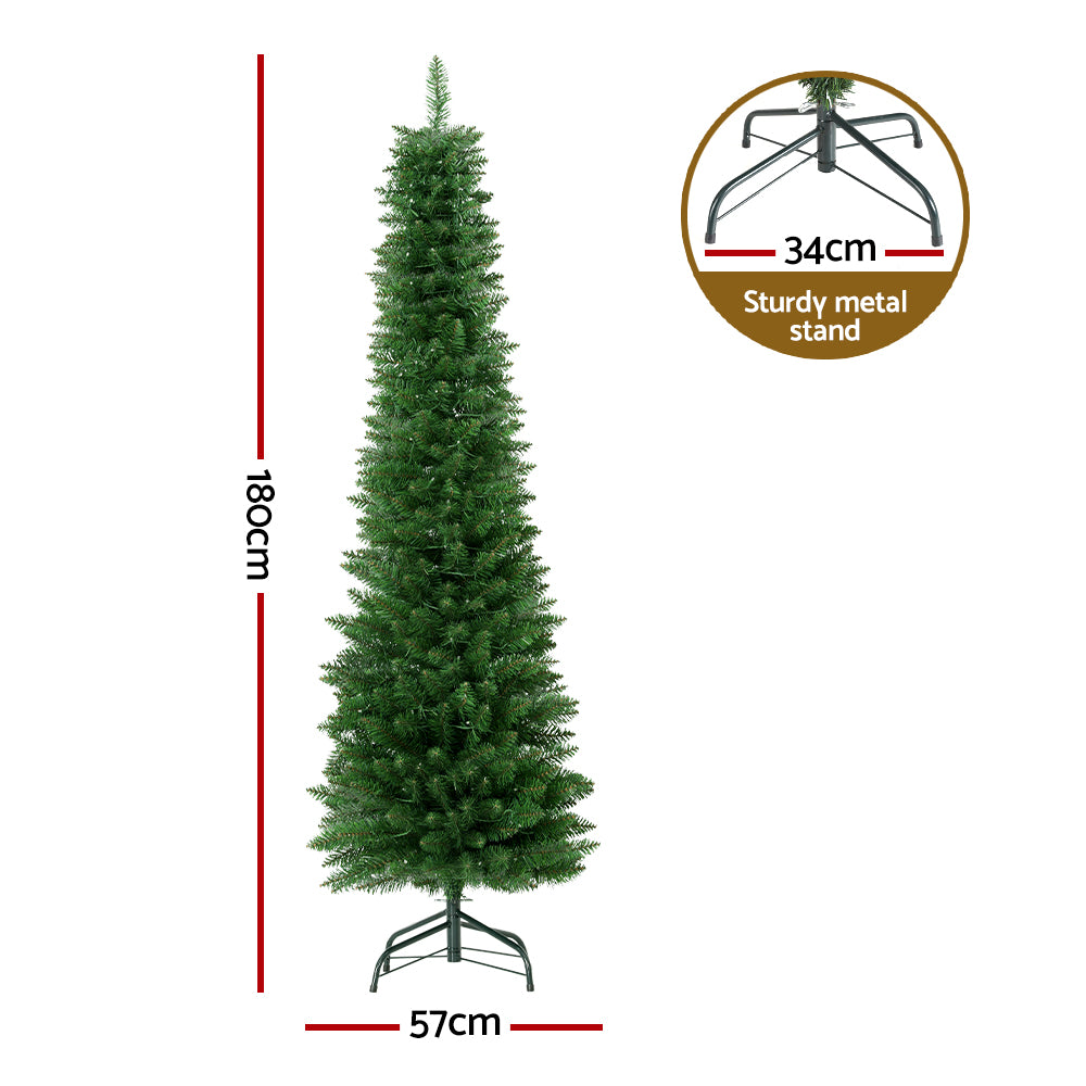 1.8M Pre-Lit 200 LED Lights Christmas Tree - 300 Tips