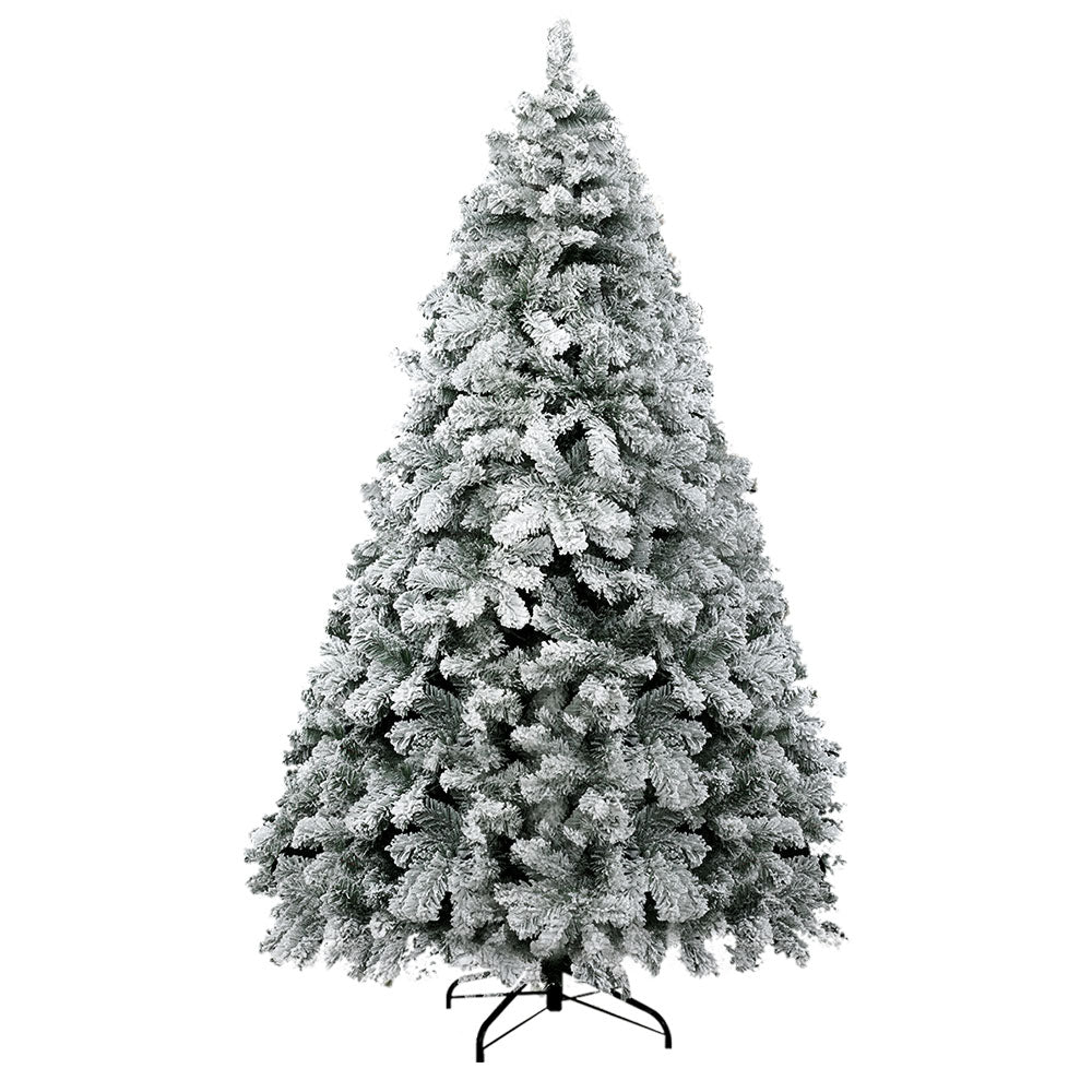 1.8M Snow Flocked Christmas Tree - 468 Tips