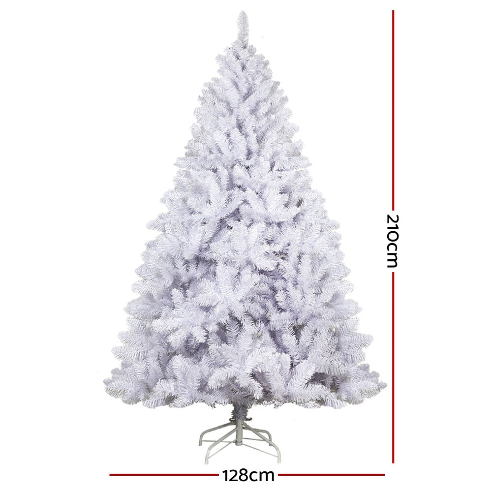 2.1M White Christmas Tree - 1000 Tips