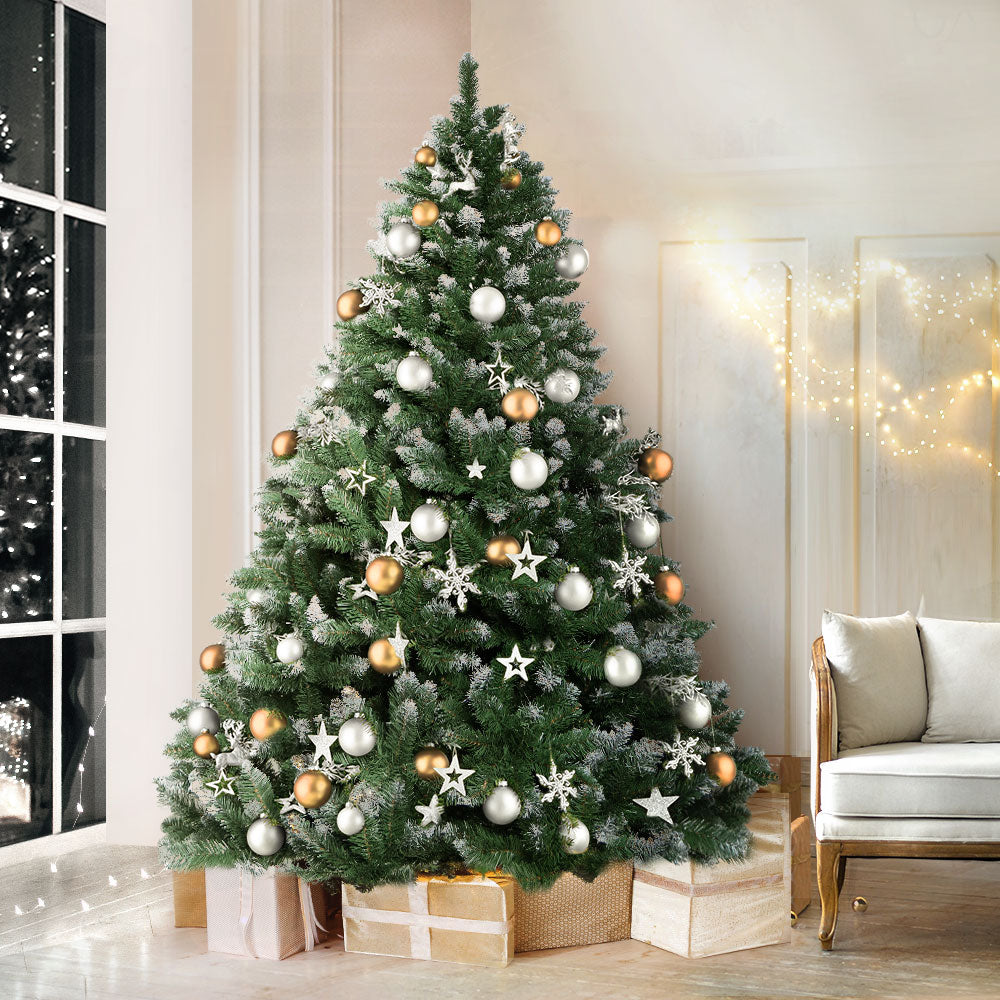 2.4M Snow Tipped Christmas Tree - 1225 Tips