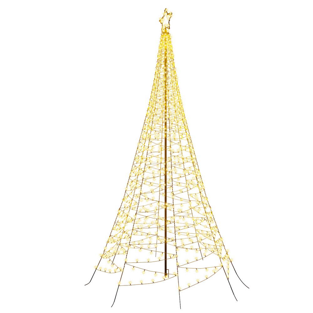 Solar Christmas Tree 3.6m 800 LED Net Lights Xmas Trees Decoration