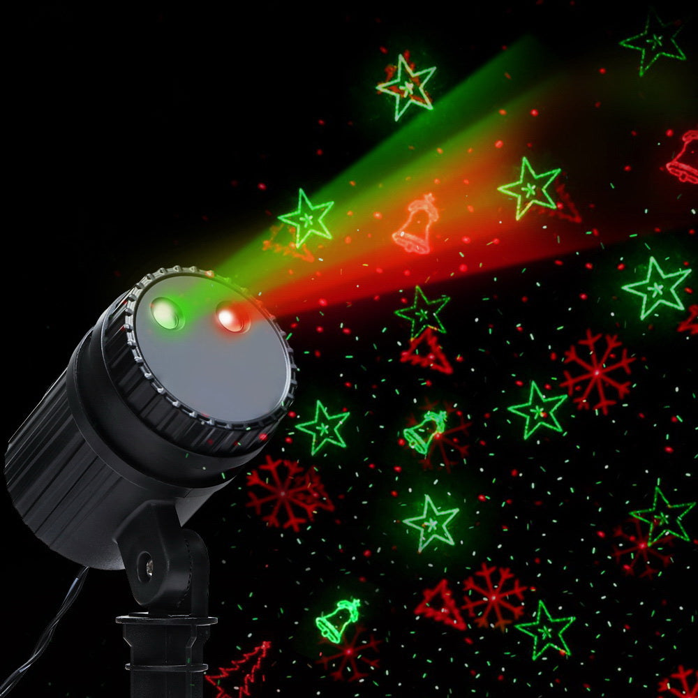 Christmas Projector Lights Laser Light Outdoor Indoor - Green & Red Lights