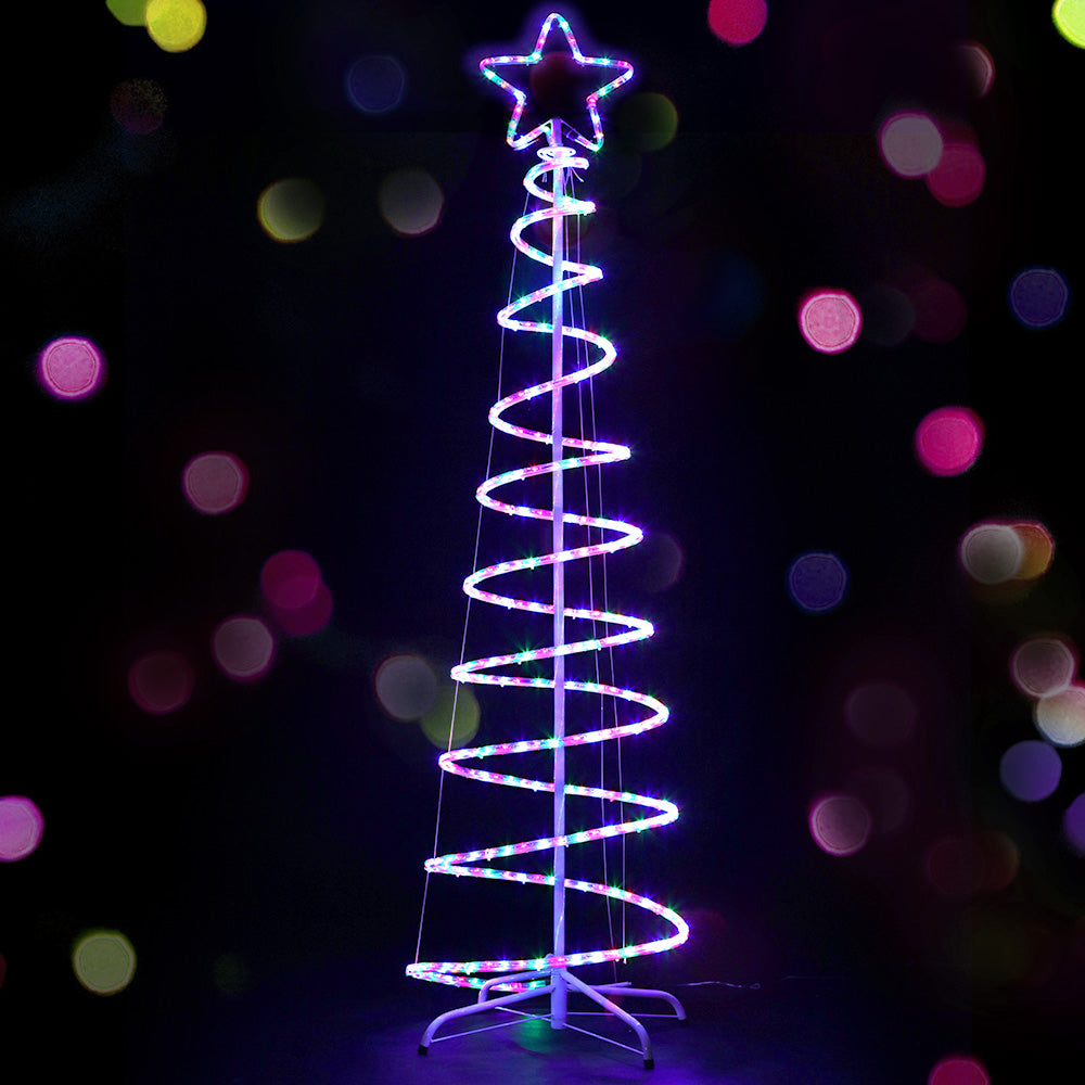 188cm LED Christmas Lights Tree Multi-Colour Light Decoration