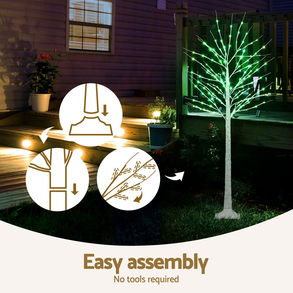 1.7m Twigs 120 RGB LED Christmas Tree Lights Xmas Trees Decoration