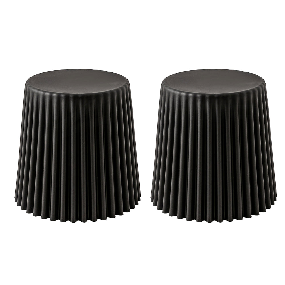 2x Cupcake Plastic Stacking Stools