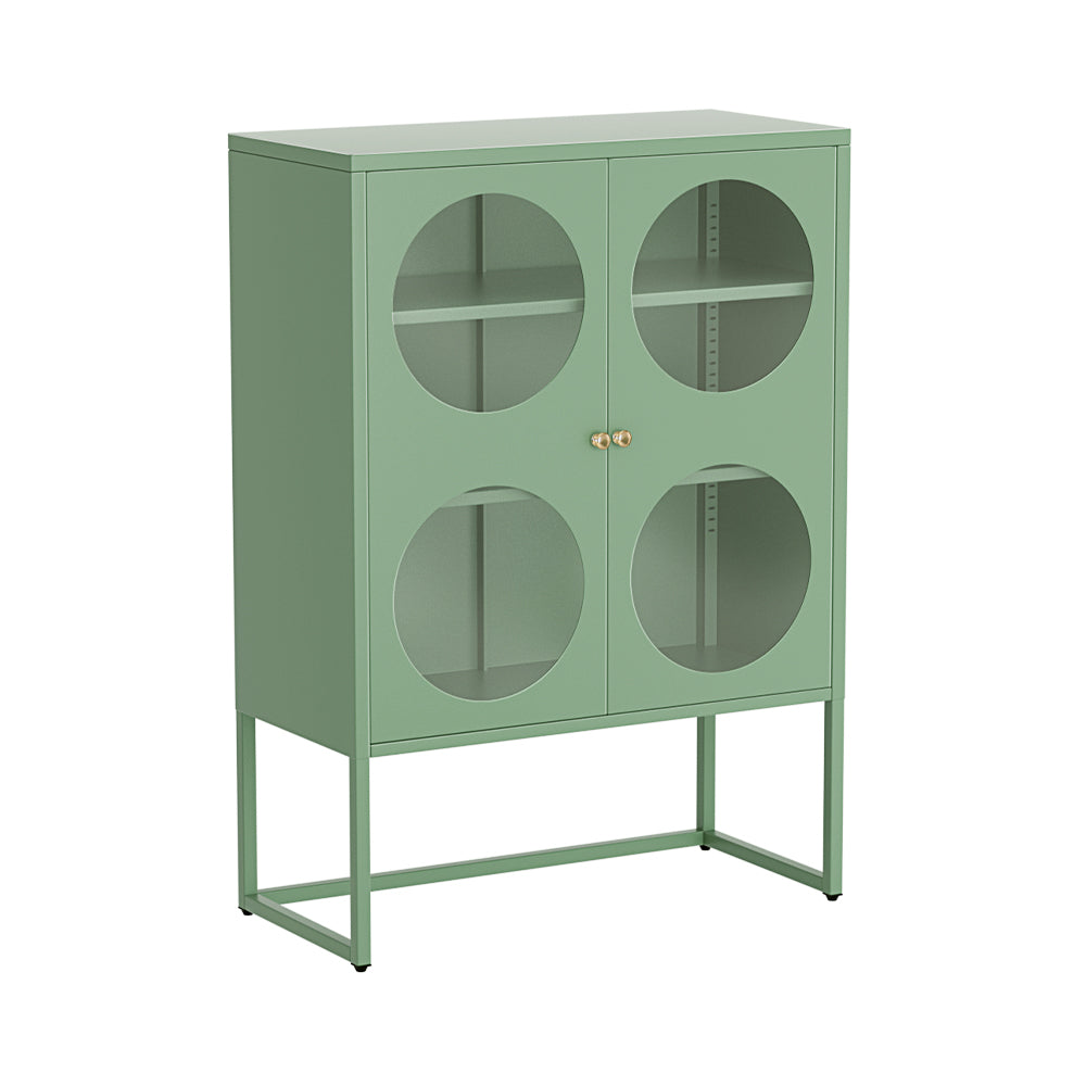 Buffet Sideboard Display Cabinet Steel - Green