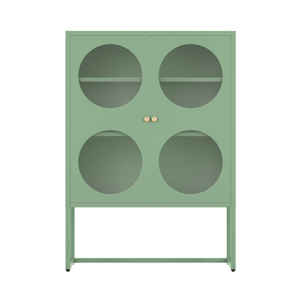 Buffet Sideboard Display Cabinet Steel - Green