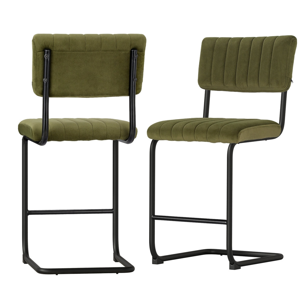 High back padded bar stools