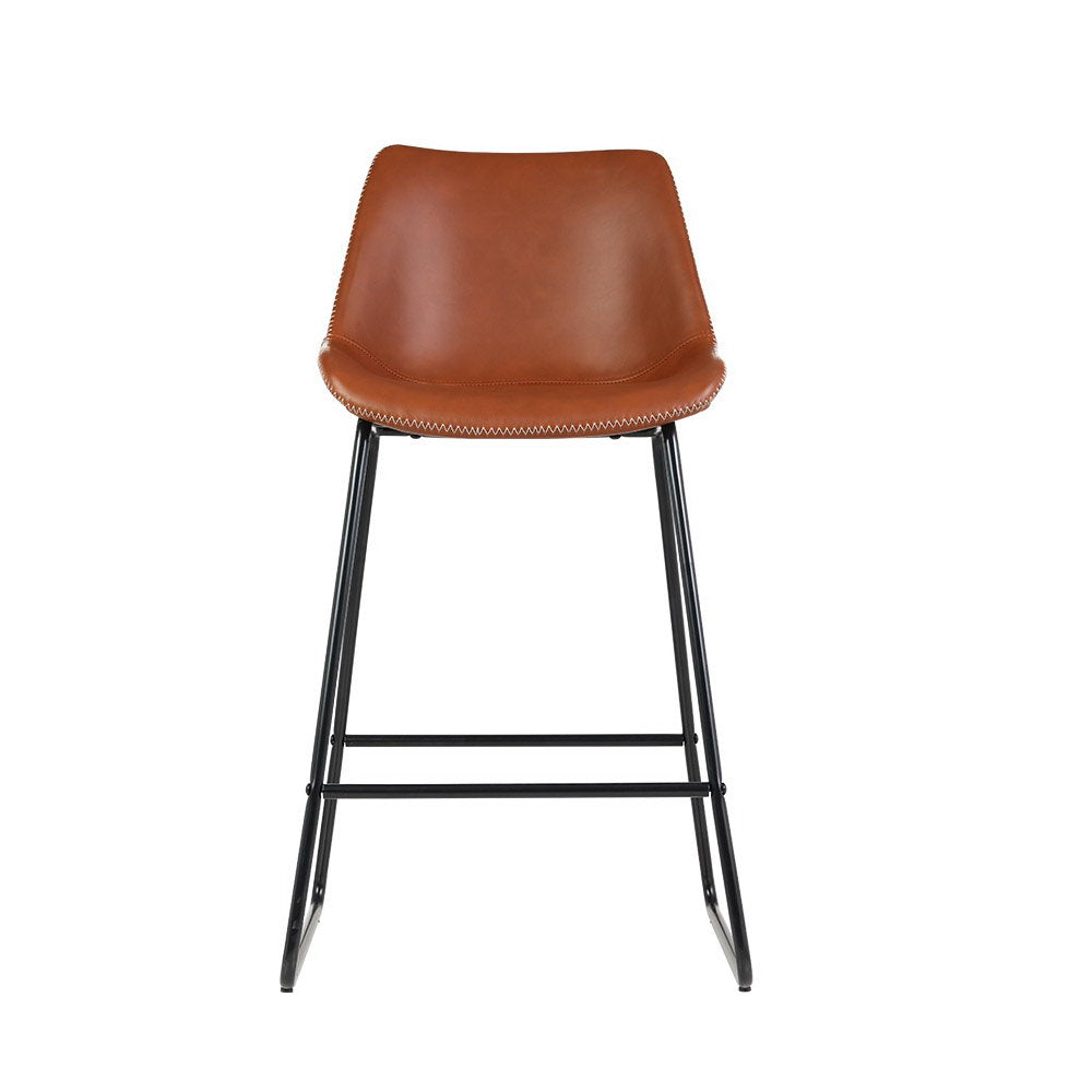 2x High Back Kitchen Bar Stools