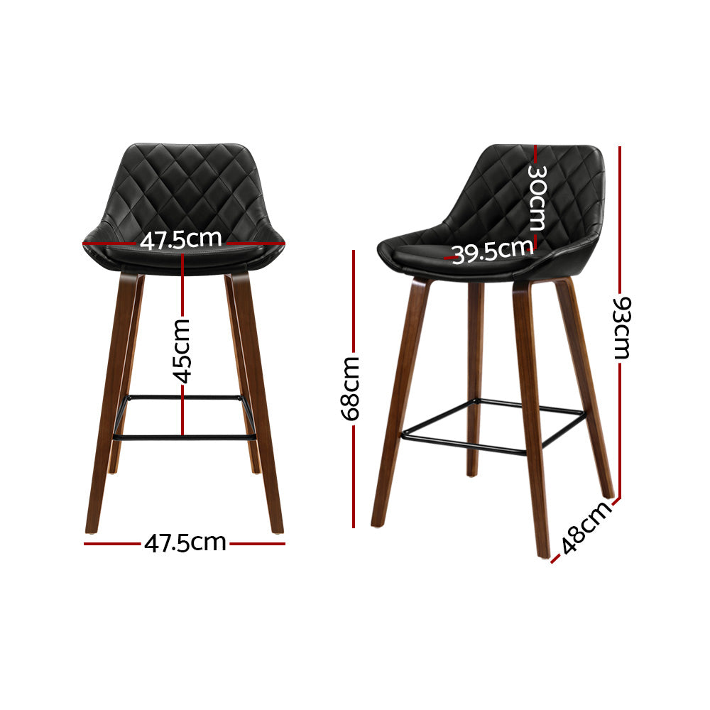 Leather kitchen bar stools