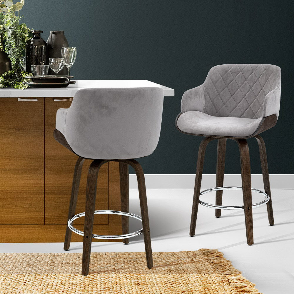 Padded back support kitchen bar stools