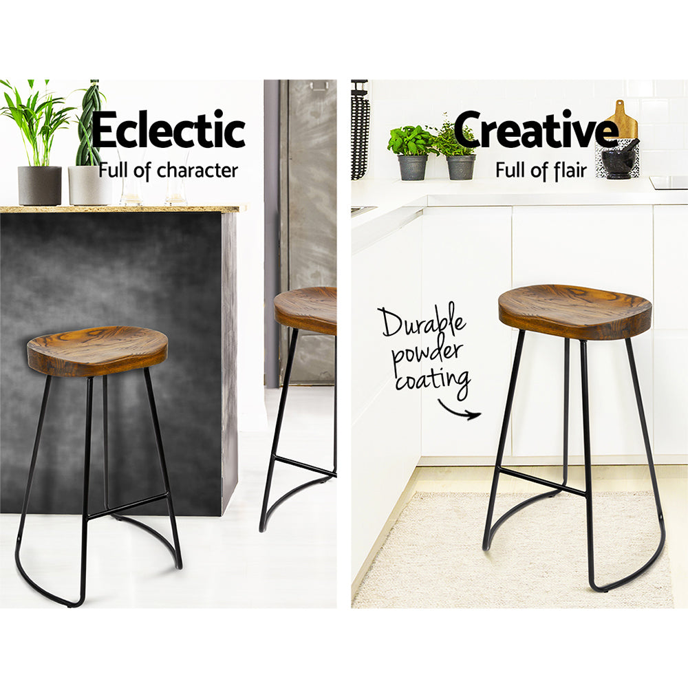 Elm Wood Modern Kitchen Bar Stools