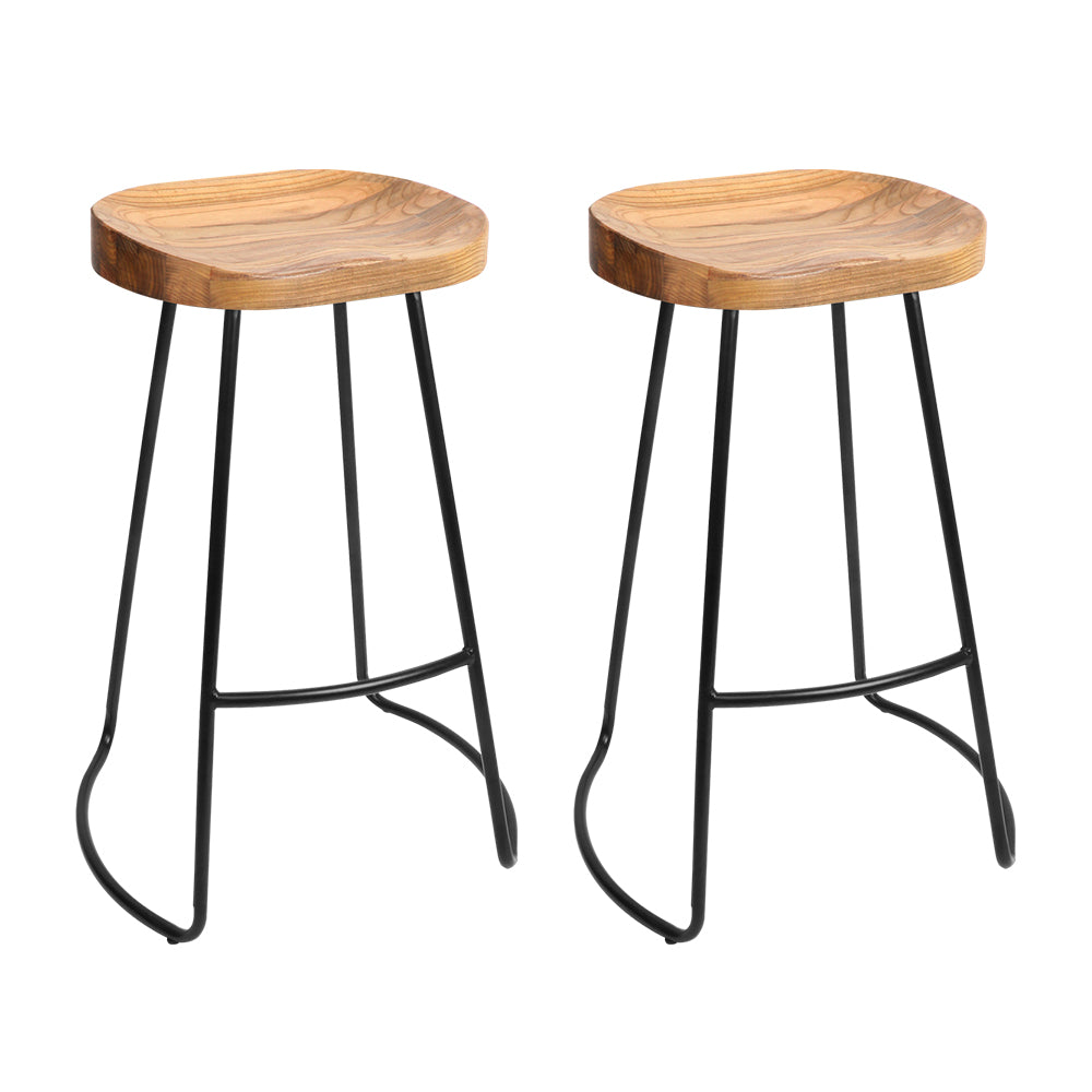 Elm Wood Bar Stools