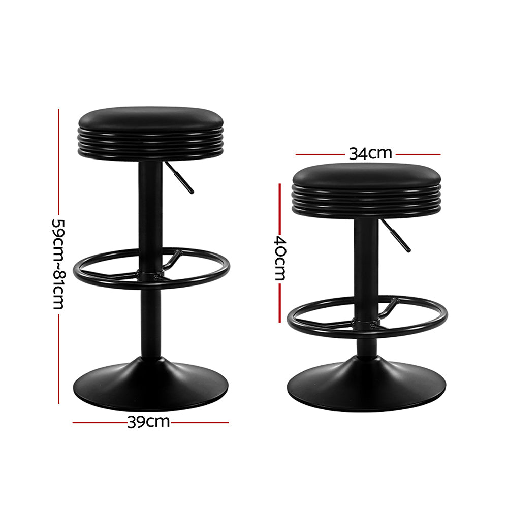 Gas lift swivel bar stools