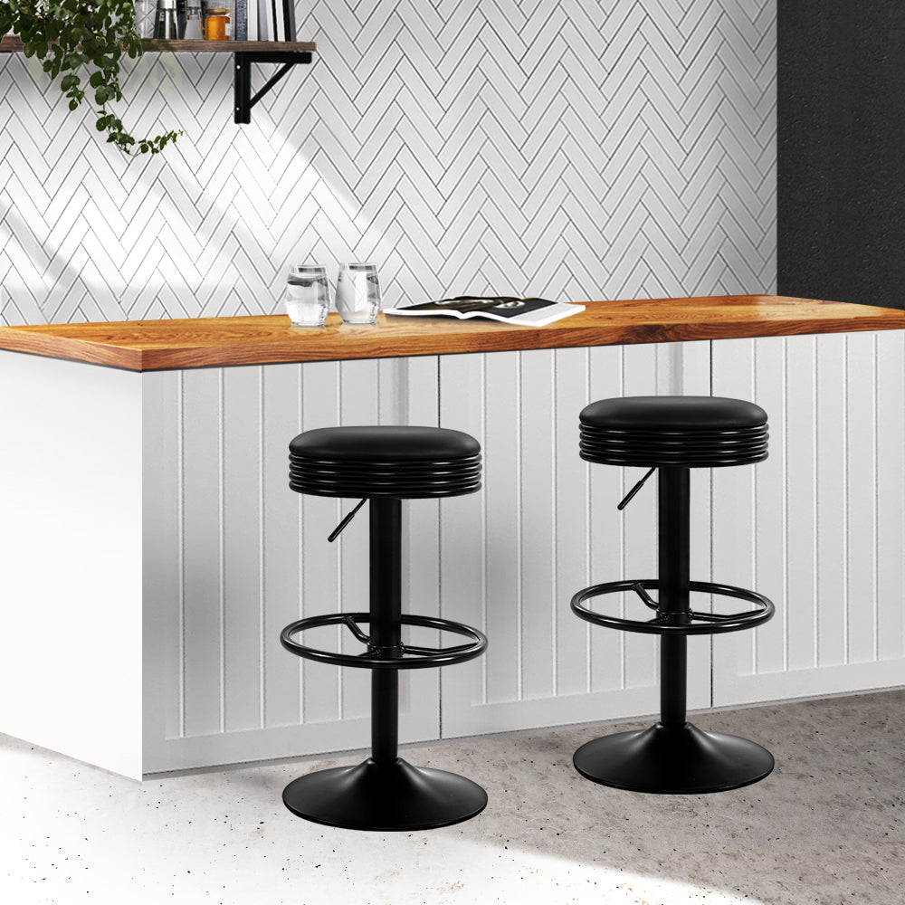 Gas lift swivel bar stools