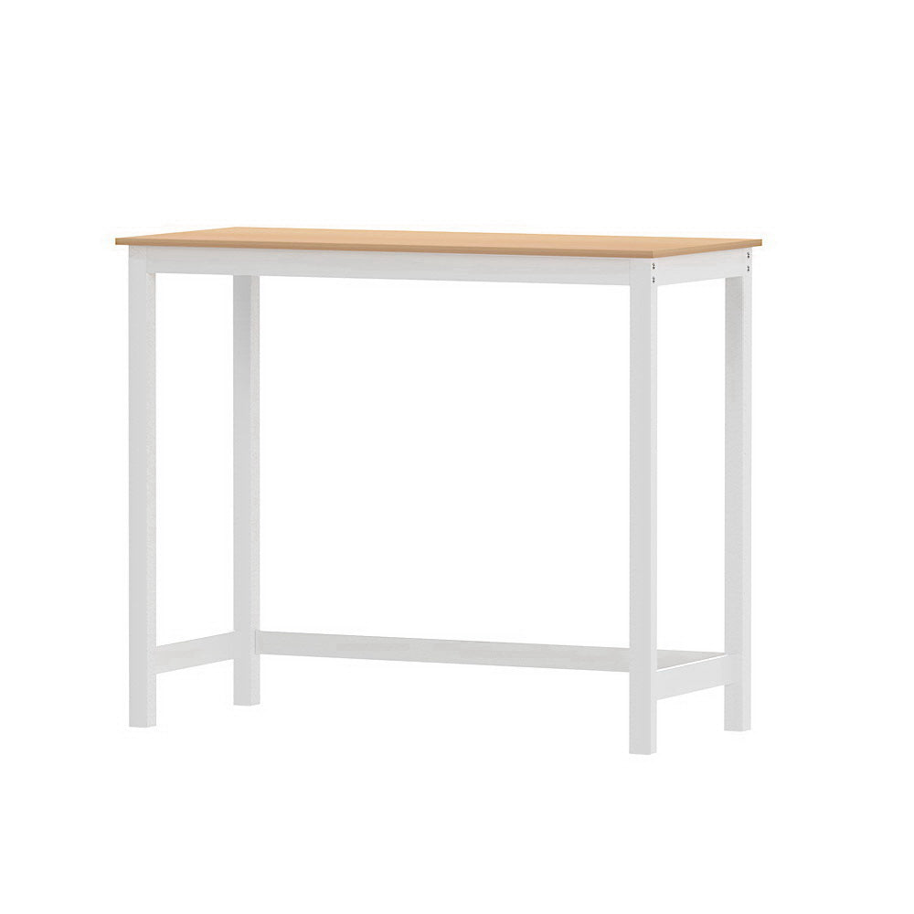 Ari Bar Table Rectangular Pinewood - White & Pine