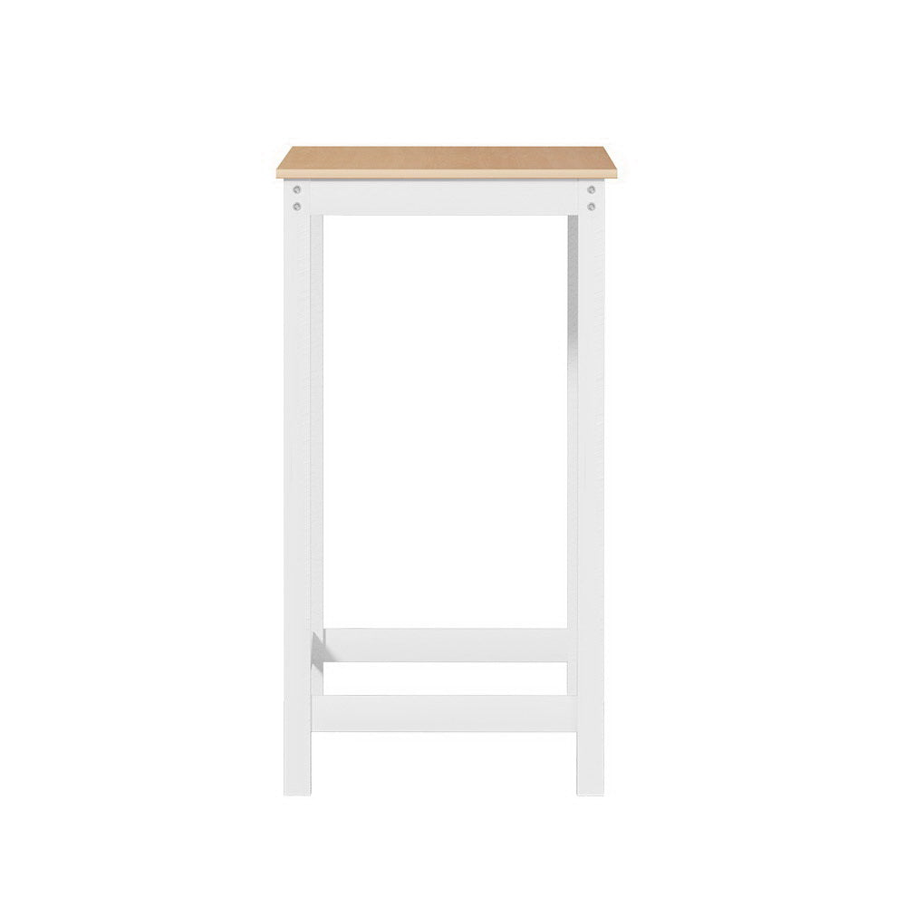 Ari Bar Table Rectangular Pinewood - White & Pine