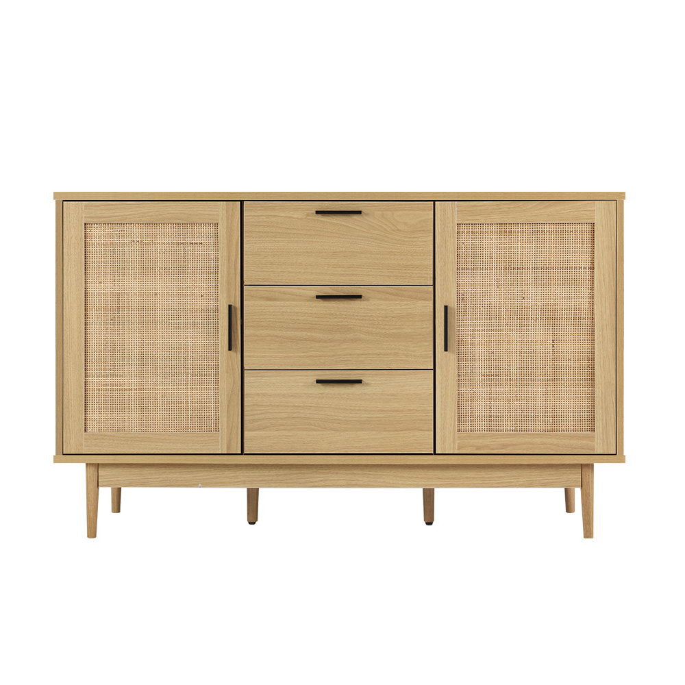 Large Rattan Buffet Sideboard Storage Cabinets Cupboards