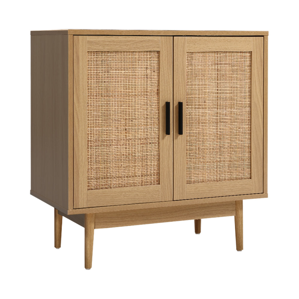 2 Door Rattan Buffet Sideboard Storage Cabinet Cupboards