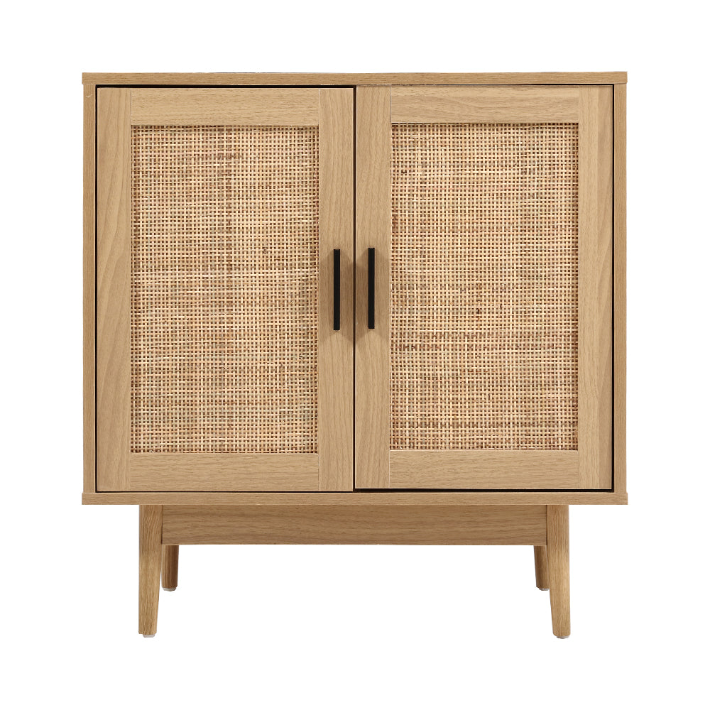 2 Door Rattan Buffet Sideboard Storage Cabinet Cupboards