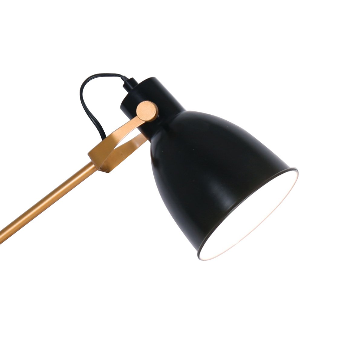 Adjustable Metal Table Desk Lamp - Black And Gold