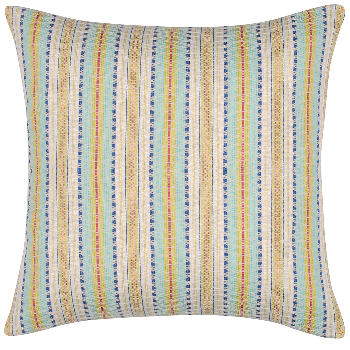 Yellow Multicoloured Retro Cushion Cover