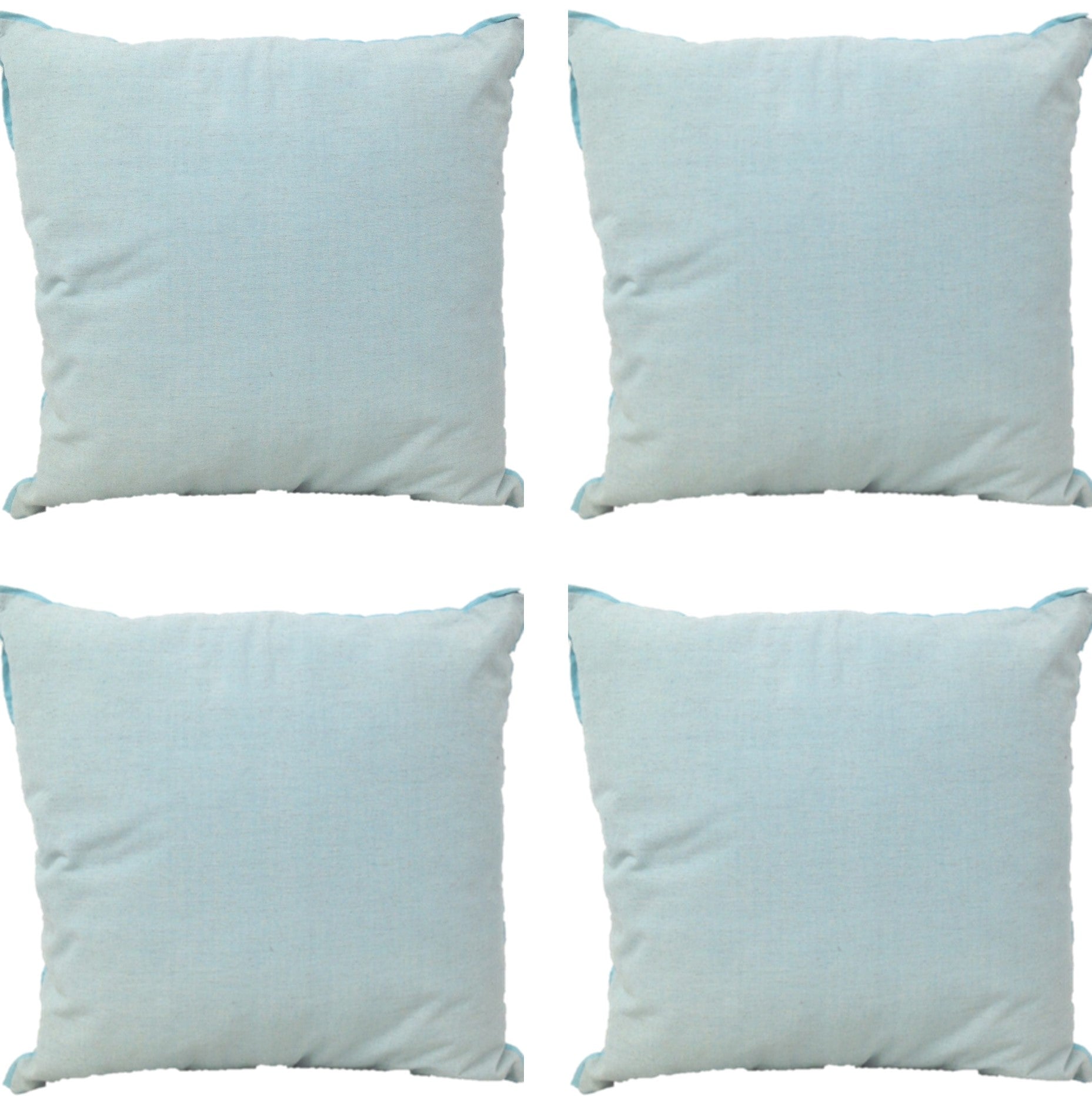 Pack of 4 Frida Aqua Blue 50cm x 50cm Cushion Covers